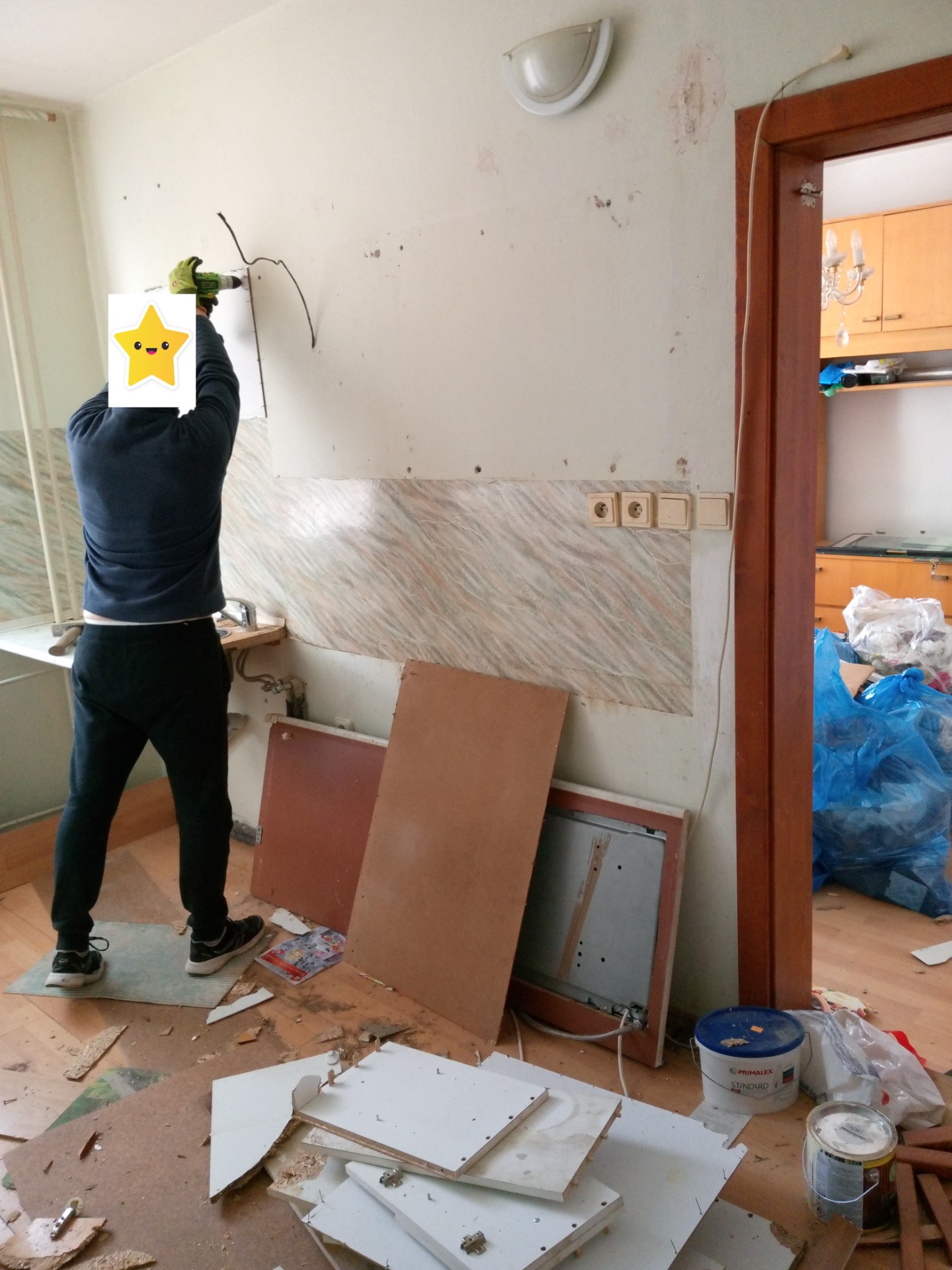 Počas vypratávania